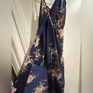 Floral Navy Maxi Dress